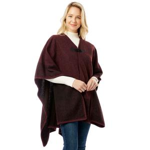 Wholesale 1305 - Classic Cloaks  1305 - Burgundy<br>
Classic Cloak - 