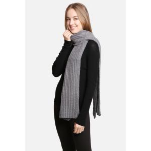 2201 - LUX Soft Knitted Scarf 2201 - Grey - 