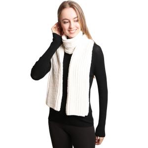 2201 - LUX Soft Knitted Scarf 2201 - Ivory - 