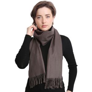 1338 - Cashmere Feel Scarf Solids Gray<br>
Cashmere Feel Scarf Solids - 