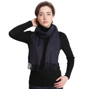 Wholesale  Navy<br>
Cashmere Feel Scarf Solids - 