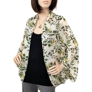 3783 Assorted Lightweight Kimonos 8926 Botanical Print - Off White<br>
Cocoon Style - 