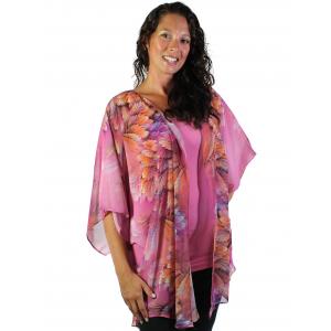 3783 Assorted Lightweight Kimonos P27 - Pink<br>
Chiffon Kimono - 