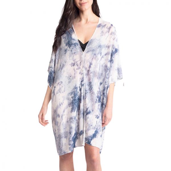 Wholesale 3783 Assorted Lightweight Kimonos 2133 - Blue Print<br>
Tie Dyed Kimono - 