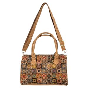3785 - Natural Cork Handbags 2079 - Mosaic Floral Design<br>
Cork Handbag - 