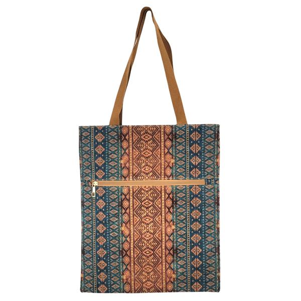 Wholesale 3785 - Natural Cork Handbags 2087 - Southwest Design - 