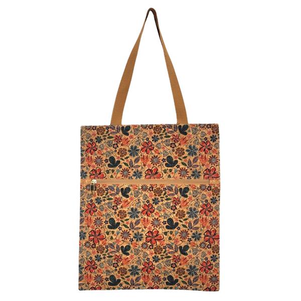 Wholesale 3785 - Natural Cork Handbags 2099 - Floral Print Design* - 