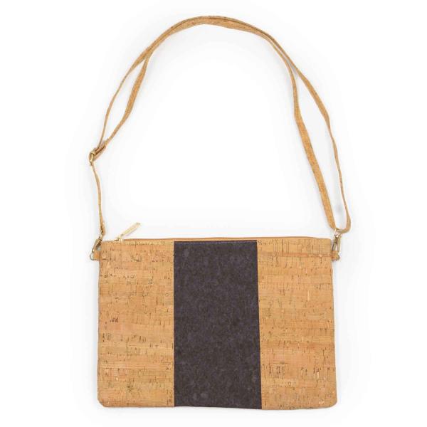 Wholesale 3785 - Natural Cork Handbags 11051 - Color Block Brown - 8