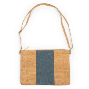 3785 - Natural Cork Handbags 11051 - Color Block Grey - 8
