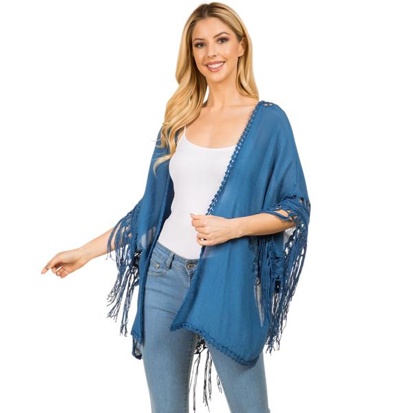 Wholesale 4142 - Western Fringed Triangle*** 4142 - Blue<br>
Western Fringed Triangle  - 