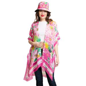 3791 - Kimonos with Matching Bucket Hats 2301 - Rose Floral Set - 