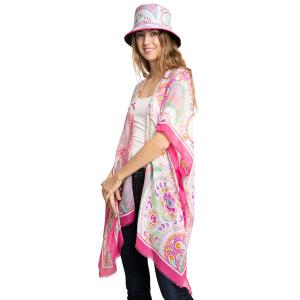 3791 - Kimonos with Matching Bucket Hats 2302 - Rose Floral Set - 