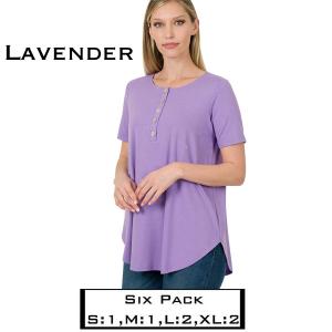Wholesale  1871 - Lavender - Six Pack - S:1,M:1,L:2,XL:2