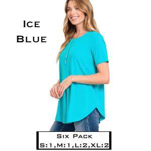 Wholesale  1871 - Ice Blue - Six Pack - S:1,M:1,L:2,XL:2