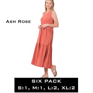 Wholesale  Ash Rose<br>43050 Dress<br>SIX PACK - S:1,M:1,L:2,XL:2