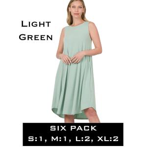Wholesale  9000 - Light Green - Six Pack - S:1,M:1,L:2,XL:2