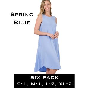 Wholesale  9000 - Spring Blue - Six Pack - S:1,M:1,L:2,XL:2