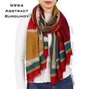Perfect Oblong Scarves - 3811/9994/10915 9994 - #02 <br> 
Abstract Earthtone Scarf Wrap - 34.5
