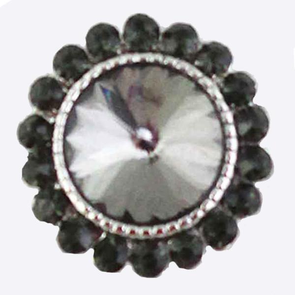 Wholesale 3815 - Small Diameter Magnetic Brooches 333 - Black - .75