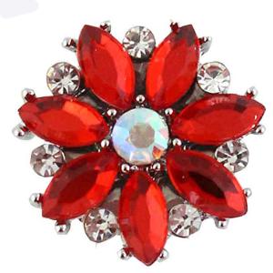 3815 - Small Diameter Magnetic Brooches 335 - Red - .75