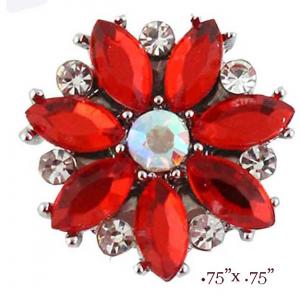3815 - Small Diameter Magnetic Brooches 335/RD<br> 
Red - .75
