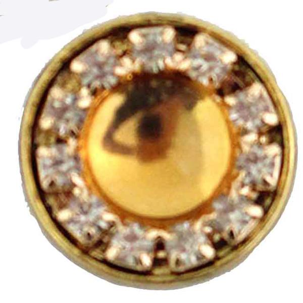 Wholesale 3815 - Small Diameter Magnetic Brooches 336 - Gold - .75