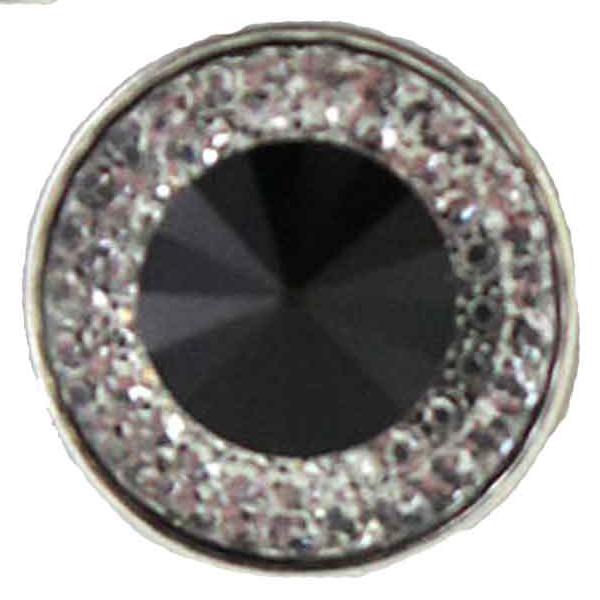Wholesale 3815 - Small Diameter Magnetic Brooches 372 - Black - .75