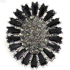 3815 - Small Diameter Magnetic Brooches 403 - Black - .75