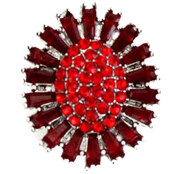 Wholesale 3815 - Small Diameter Magnetic Brooches 403 - Red - .75