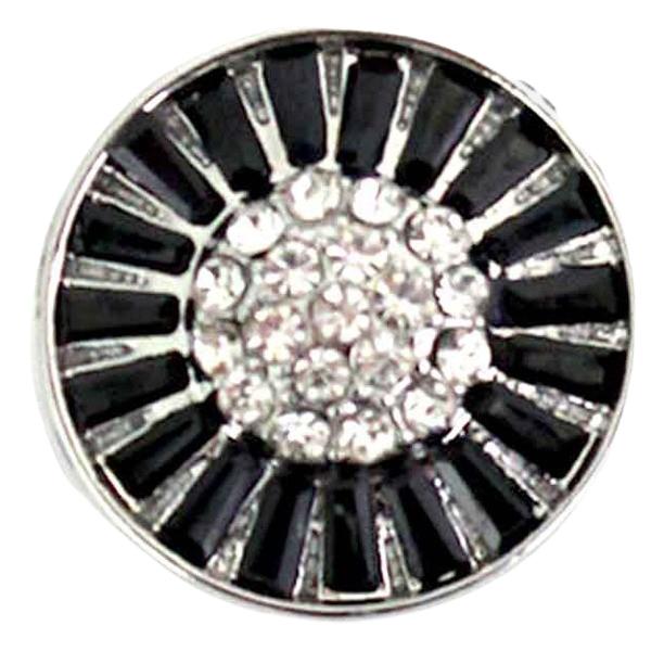 Wholesale 3815 - Small Diameter Magnetic Brooches 404 - Black - .75