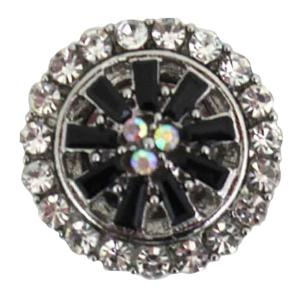 3815 - Small Diameter Magnetic Brooches 406 - Black - .75