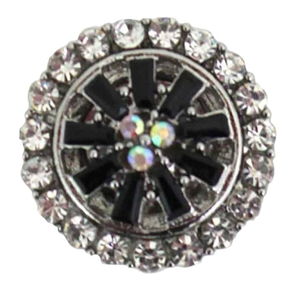 Wholesale 3815 - Small Diameter Magnetic Brooches 406 - Black - .75