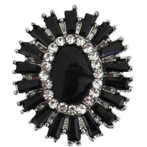 3815 - Small Diameter Magnetic Brooches 407 - Black - .75