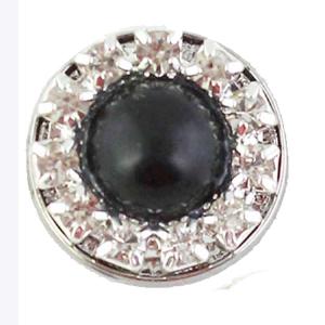 3815 - Small Diameter Magnetic Brooches 336BK - Black - .75