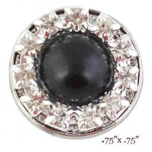 3815 - Small Diameter Magnetic Brooches 336BK - Black - .75