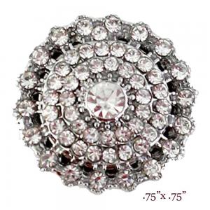 3815 - Small Diameter Magnetic Brooches 327CL - Clear   - .75