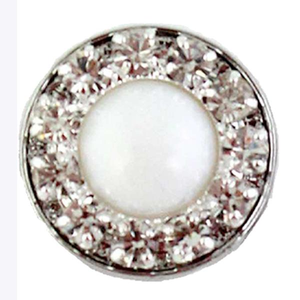 Wholesale 3815 - Small Diameter Magnetic Brooches 336WH - White - .75