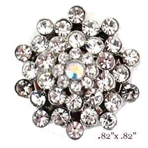 3815 - Small Diameter Magnetic Brooches 405CL - Clear 
 - .82