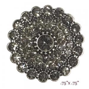 3815 - Small Diameter Magnetic Brooches 327BK<br>
Hematite Crystals - .75