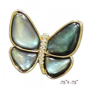 3815 - Small Diameter Magnetic Brooches 104 - Butterfly - .75