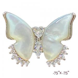 3815 - Small Diameter Magnetic Brooches 106 - Butterfly - .75