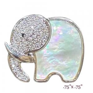 3815 - Small Diameter Magnetic Brooches 103 - Elephant - .75