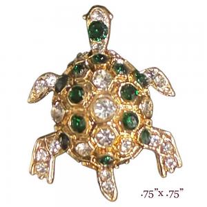 3815 - Small Diameter Magnetic Brooches 101 - Turtle - .75