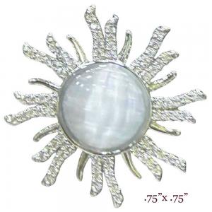 3815 - Small Diameter Magnetic Brooches 102 - Sun  - .75
