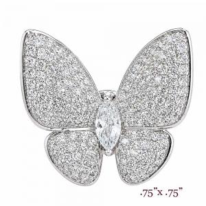 3815 - Small Diameter Magnetic Brooches 105 - Butterfly - .75