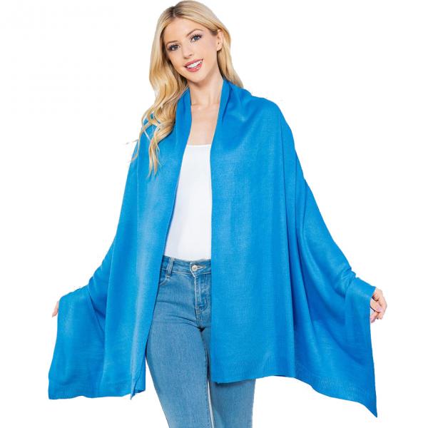Wholesale 4249 - Cashmere Feel Shawl/Scarf Cornflower Blue - One Size Fits All