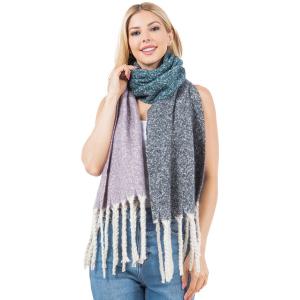 Wholesale 4279 - Ombre Nubby Scarf Black - One Size Fits All