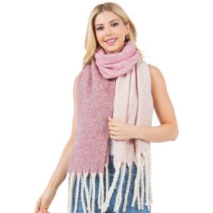 Wholesale 4279 - Ombre Nubby Scarf Pink - One Size Fits All