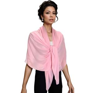 Wholesale 3837 -  Georgette Dress Shawls Light Pink<br>
Georgette Shawl - 27