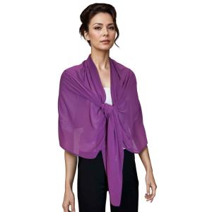 Wholesale 3837 -  Georgette Dress Shawls Grape<br>
Georgette Shawl - 27